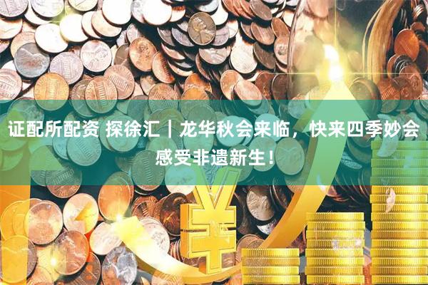 证配所配资 探徐汇｜龙华秋会来临，快来四季妙会感受非遗新生！