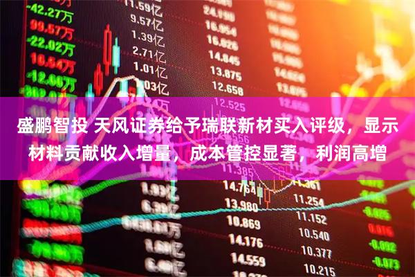 盛鹏智投 天风证券给予瑞联新材买入评级，显示材料贡献收入增量，成本管控显著，利润高增