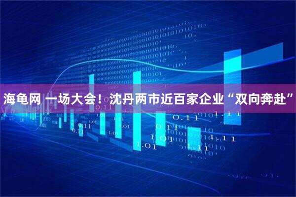 海龟网 一场大会！沈丹两市近百家企业“双向奔赴”