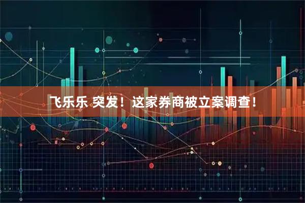 飞乐乐 突发！这家券商被立案调查！