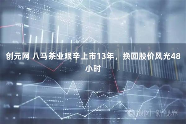 创元网 八马茶业艰辛上市13年，换回股价风光48小时